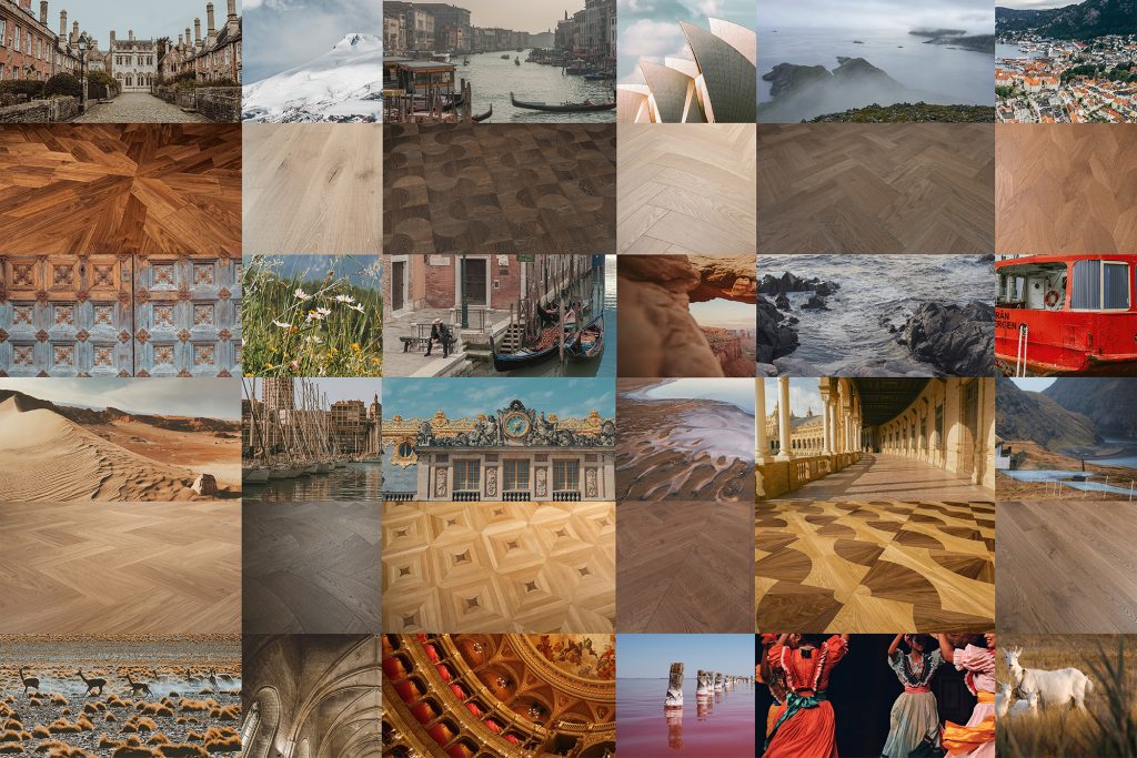 Компания Косвик посвящает календарь 2026 года идеям, которые вдохновляют нас на создание новых дизайнов паркета